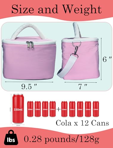 50% Off Pink Insulated Lunch Bag - Keeps Food Warm & Cool