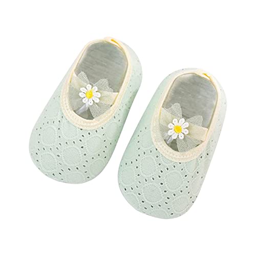 RNTOP Baby Girls Boys Sandals Infant Toddler Shoes Outdoor First Walkers Cotton Mesh Breathable Sneakers (Green, 6-12 Months)