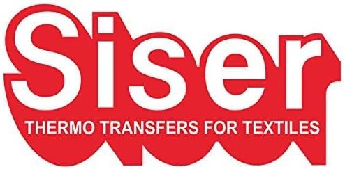 Miniatura 3 de Siser vinilo de transferencia térmica con brillantina para camisetas, 10 x 12 pulgadas (1 pie), 3 hojas precortadas