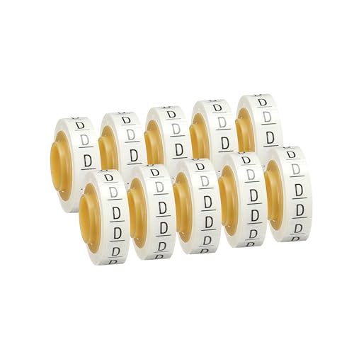 Marcador de alambre 3M Scotch Code SDR-D con cinta de repuesto letra D para cables, 10 u