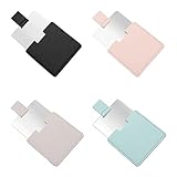 4PCS Small Compact Mirror for Purse Pocket Mirror Mini Mirror Stainless Steel Makeup Mirror Portable Mirror Unbreakable Mirror Travel Handheld Camping Shaving Mirror for Women & Men, Makeup, Gift