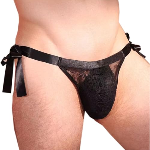 Kinizpl Men's Sissy Panties, Feminine G string Underwear For Men Sexy Lingerie Underwear Gay Lingerie Crossdresser