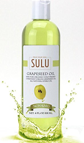 100% Pure Organic Unrefined Grapeseed Oil (4 oz)
