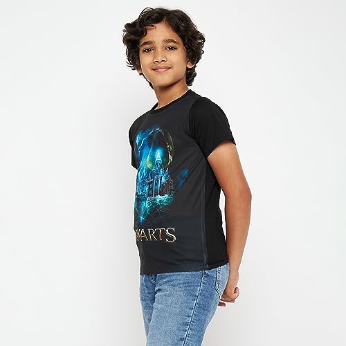 Image of Harry Potter Round Neck T-Shirt for Boys - Black (WBHPBT0009.2)