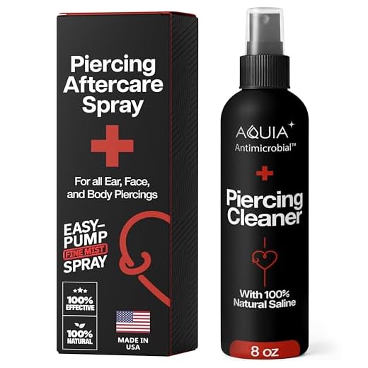 Piercing Aftercare Spray | Ear Piercing Cleaner | Sterile Saline Spray 8oz