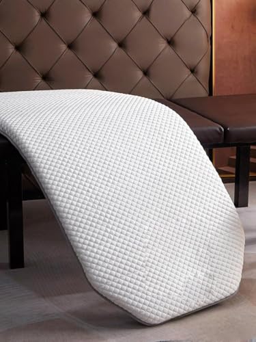 LXJDDLD White t,60 * 180cm,Tablero De Cama Lash Sin Agujeros De 3 Cm De Espesor, Almohadilla De Espuma, Cama De Una Sola Planta Pequeña, Colchón De Campamento