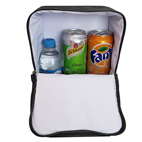 Bolsa Térmica Cinza para Garrafas de Café Água Vinho Espumante