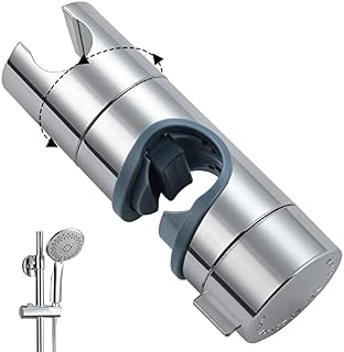 Shower Head Holders, BBLIKE Hand Shower Bracket Replacement 18-25MM Adjustable Replacement Shower Holder Chrome Plated Shower Bracket