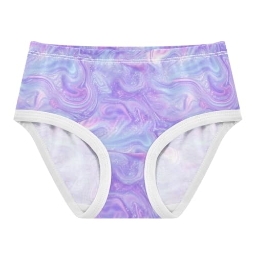 Joisal Pastel Purple Abstract Aesthetic Girl Panties Cute Toddler Girls Underwear Cotton Stylish Kids Briefs Undies 2t