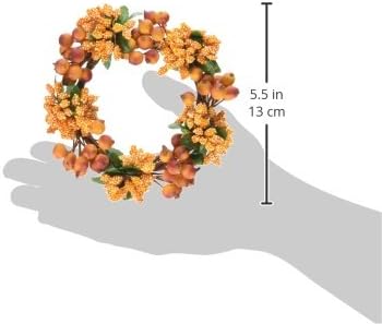 Miniatura 2 de Worth Imports Anillo de vela de bayas, otoño, 2.5 pulgadas, 1 unidad (paquete de 2)