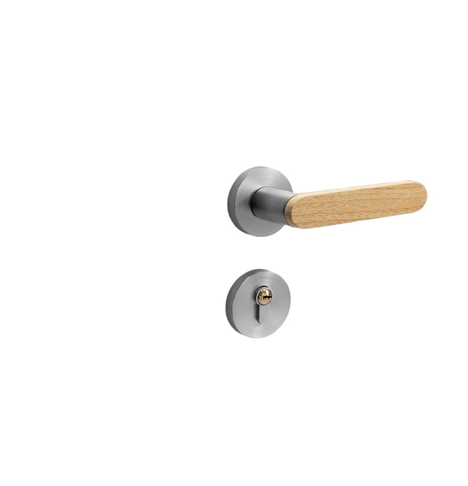 NYRXRYTCA Chinese Door Lock Indoor Bedroom Door Lock Household Wooden Door Lock Split Magnetic Silent Door Lock(F15 036 brushed 5845 magnetic)