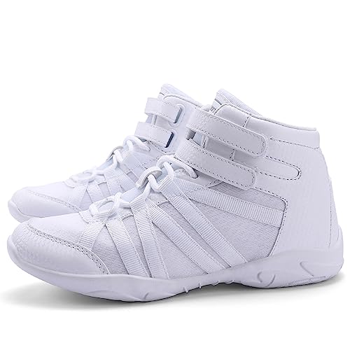 Girls High Top White Cheerleading Shoes Lightweight Cheer Sneakers2