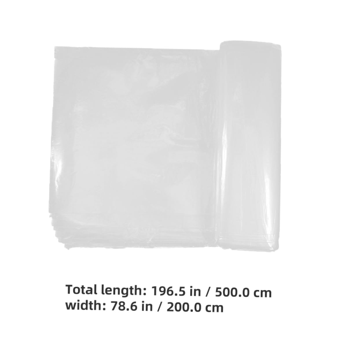 Sosoport Transparent Greenhouse Film Cover Plant Protection for Outdoor Gardens Frost and Weather Resistant Durable Pe Material Wide Long for All Seasons