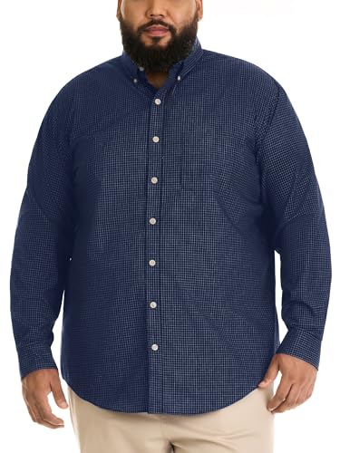 Chemise popeline manches longues homme Van Heusen coupe classique en coton mélangé sans repassage
