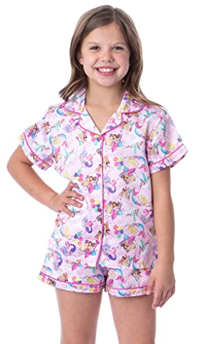 Intimo Mattel Girls' Barbie Fantasy Mermaid Princess Sleep Pajama Set Shorts