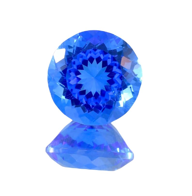 Tanzanite naturelle ronde pour créer votre bague personnalisée et sublimer vos tenues de soirée