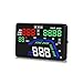 Pyle Universal 5.5'' Car HUD Head-Up Display Multi-Color Windshield Screen Projector Vehicle Speed & GPS Navigation Compass, Plug & Play, With Speed, Time, Altitude & More (PHUD15)