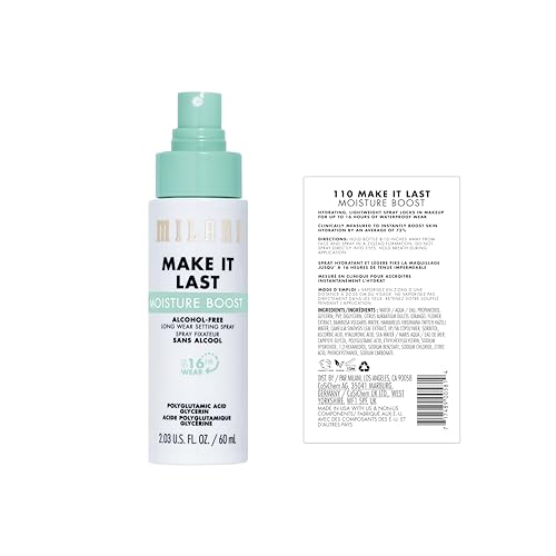 Image of Milani Make It Last Moisture Boost Setting Spray - Alcohol Free Waterproof Makeup Finishing Mist - Hydrating & Soothing Formula for Sensitive Skin - 1 Count