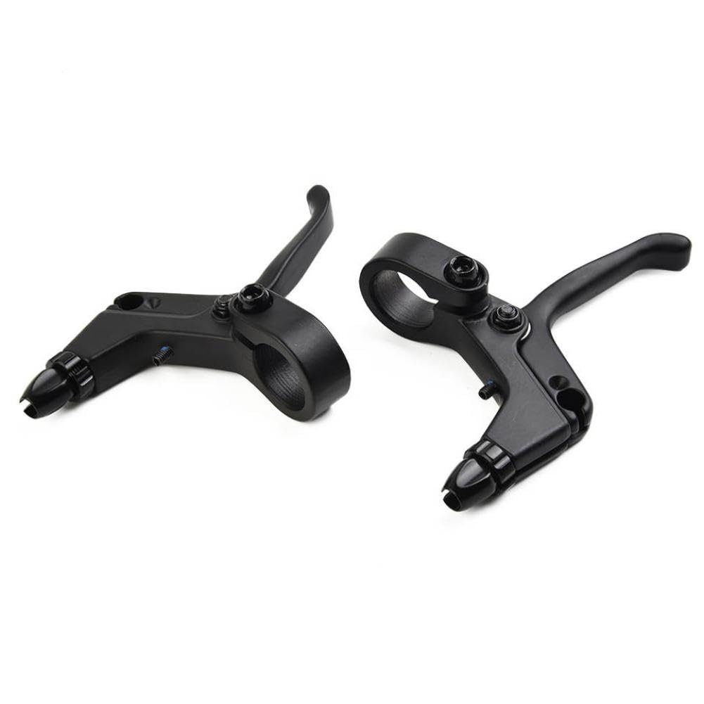 Zkrgzbbnr Black 2 Finger Brake Levers Compatible With Mountain Bicycle Kid Bike Mtb Mechanical Disc Brakes Linear-Pull Brakes(Black)