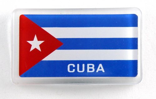 Imán decorativo pequeño Cuba flag acrílico miniatura 1