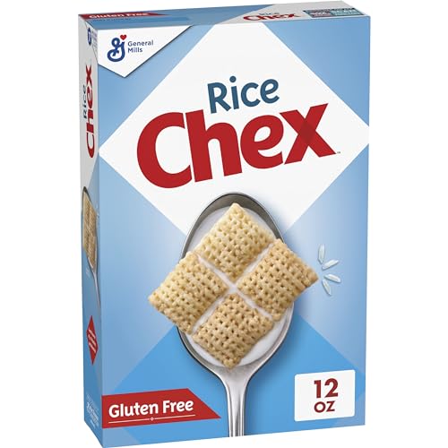 Rice Chex Gluten Free Breakfast Cereal, Homemade Chex Mix Ingredient, 12 oz