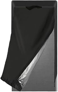 Sileduove Cubierta para refrigerador 210D, impermeable, protección a prueba de polvo, varios tamaños disponibles, rendimiento duradero para electrodomésticos, color negro (66 x 61 x 156 cm)