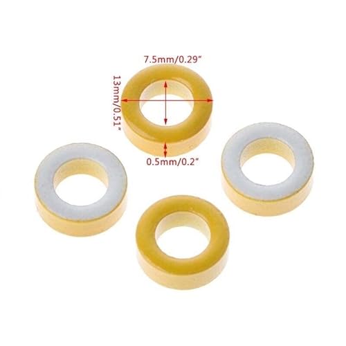 ALIXCE T50-26 T-50-26 Núcleo de ferrite em pó de ferro toroide (pacote com 20)