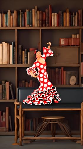 Robe de danseuse en mosaïque Barcino Classic Collection rouge de 28 cm
