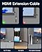 Zestiq HDMI Verlängerungskabel, 8K Stecker auf Buchse HDMI Verlängerung Kabel, 48 Gbps Ultra High Speed, UHD, HDR, ARC, 3D Kompatibel mit TV Stick, Roku, Blu-Ray, Xbox, PS5, HDTV, Laptop – 1 m
