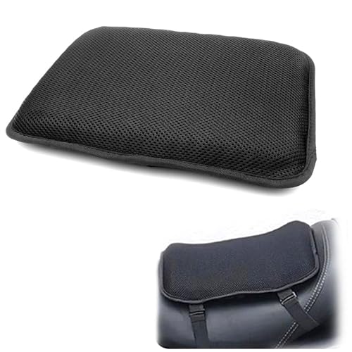 Cojín de gel para asiento de moto trasero con diseño de panal transpirable