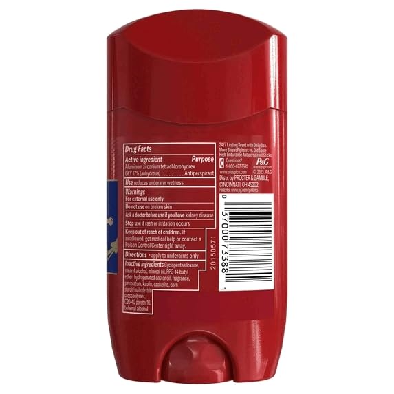 Old Spice Anti-Perspirant and Deodorant Stick, Captain, 2.6 oz (Pack of 2)