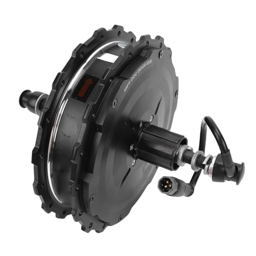 Dilwe Motor de Cubo de Rueda de Bicicleta Eléctrica, Motor de Aleación de Aluminio de Tracción Trasera de 48 V 750 W con Impermeabilización IP65, para Conversión de Bicicleta Gorda 20