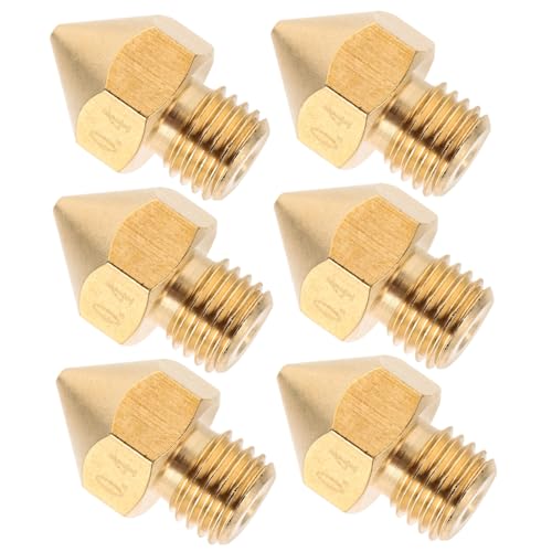 CIYODO 6pcs Printer Brass Nozzle Accessories Professional Thread Printing Nozzle for Extruder for Pro Printer Parts