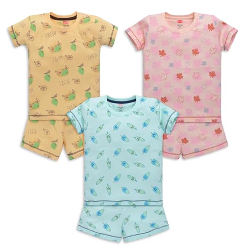 Image of LuvLap Baby Boys Regular Fit 100% Cotton Half Sleeves Boys T-Shirts and & Shorts Set Pack of 3