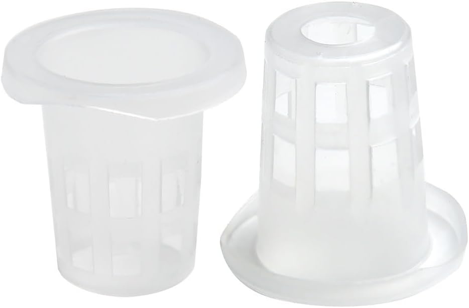 DAZZLEEX Hole punched vegetable netting cups improve plant growth with this set of 100 plastic pots