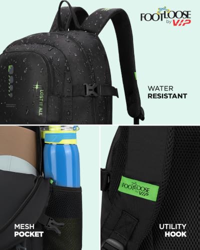 Image of FOOTLOOSE by VIP Kinetic Laptop Backpack for Men & Women | 30 Litre Travel Backpack with 15.6 inch Laptop Compartment | Office, College, School Backpack