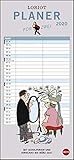  Loriot Planer für zwei. Wandkalender 2020. Monatskalendarium. Spiralbindung. Format 16 x 34,7 cm