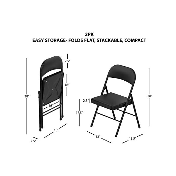 Lavish Home Folding Chairs Folding Chairs - Image 3