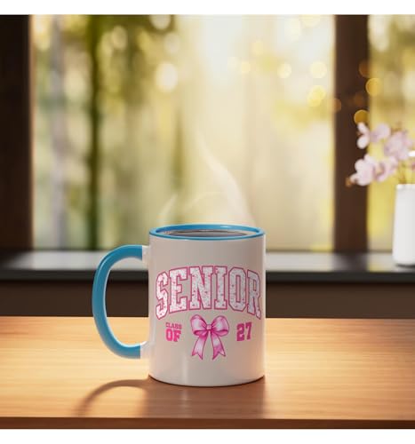 Mug cerámico Senior 2027 Azul y Blanco 11 oz miniatura 3