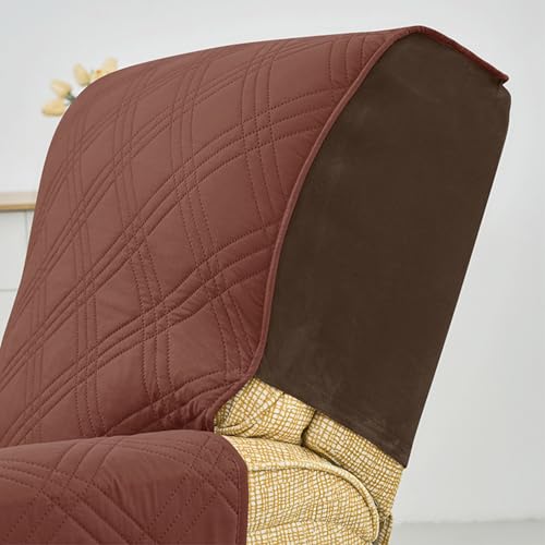 Housse fauteuil relax inclinable étanche gris clair lavable