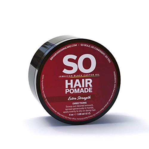 So Jamaican Black Castor Oil Hair Pomade Ideal For Dry Scalp Split Ends/Hair Breakages/Hair Frizz/Dandruff And Hair Growth For Men & Women, Extra Strenght, 4 Oz #TOP1