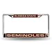 NCAA Florida State Seminoles Laser Cut Chrome Plate Frame