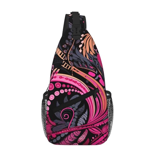 Mochila Tipo Crossbody Sling para Mujer y Hombre Negra