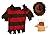 Rubie's unisex adult Costume, Official Rubie s A Nightmare on Elm Street Freddy Krueger Halloween Pet Dog Costume Size Large, Multicolor, L UK