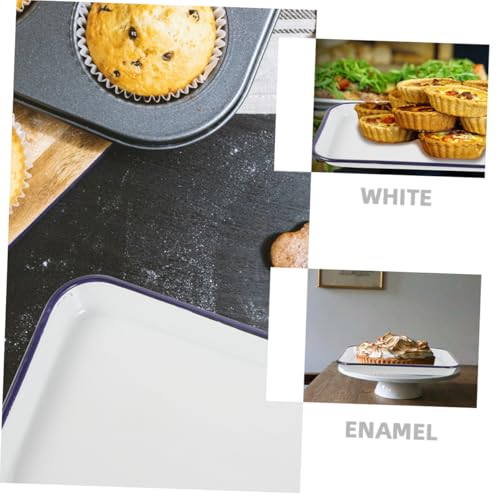 Plat rectangulaire émail de grande capacité Mikikit pour cuisson au four - 7