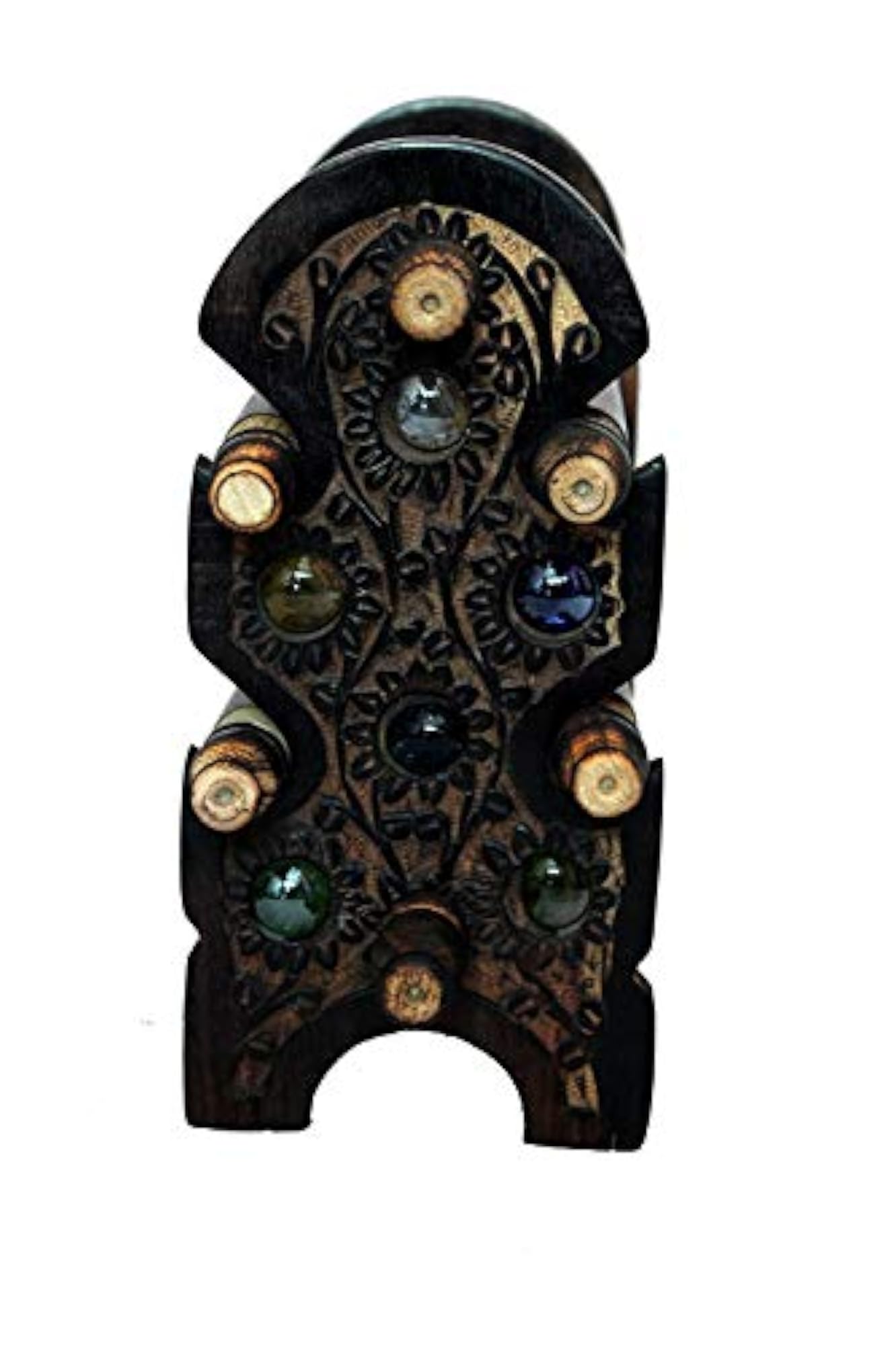 Wooden Bangle Stand Case for Women with 4 Rods