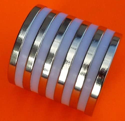6Pc Neodymium Magnet 1.26" x 1/8" NdFeB Discs, Rare Earth Magnets by Applied Magnets W/ 3M Adhesive