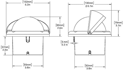 Miniatura 2 de RitchieRitchie SS-1002 Supersport Compass - Flush Mount - Black