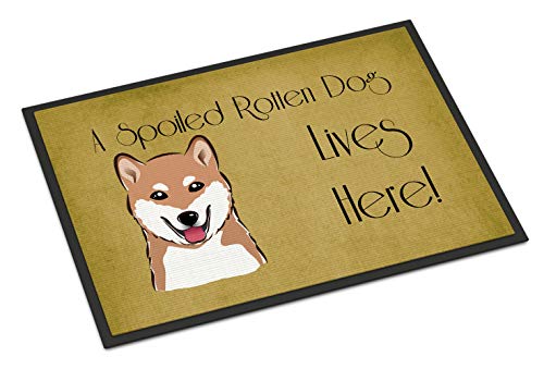 Caroline's Treasures Shiba Inu Spoiled Dog Doormat #TOP27