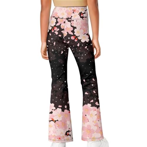 Girls' Flare Leggings High Waisted Kids Flare Yoga Pants Casual Bell Bottoms Dance Workout Pants for Children2